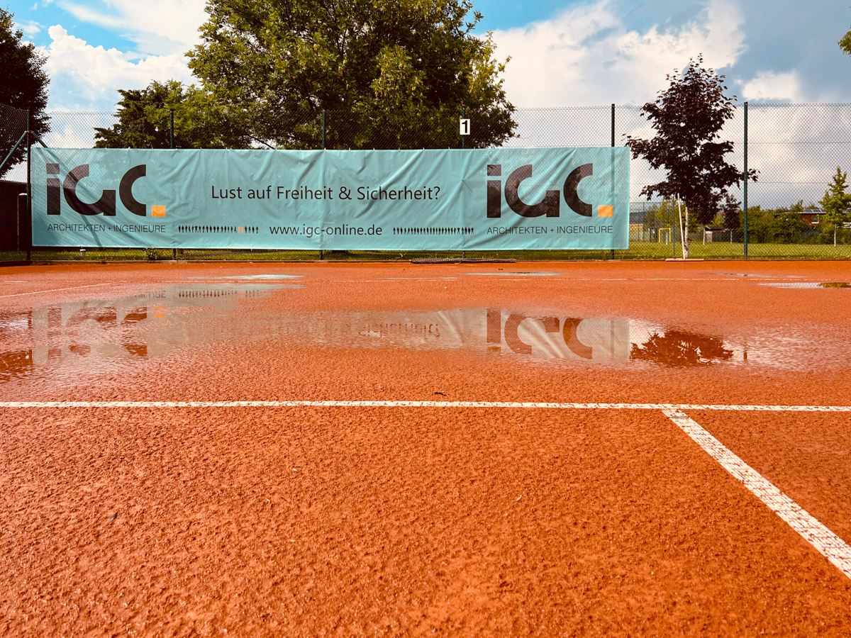 Tennis IGC-Werbung