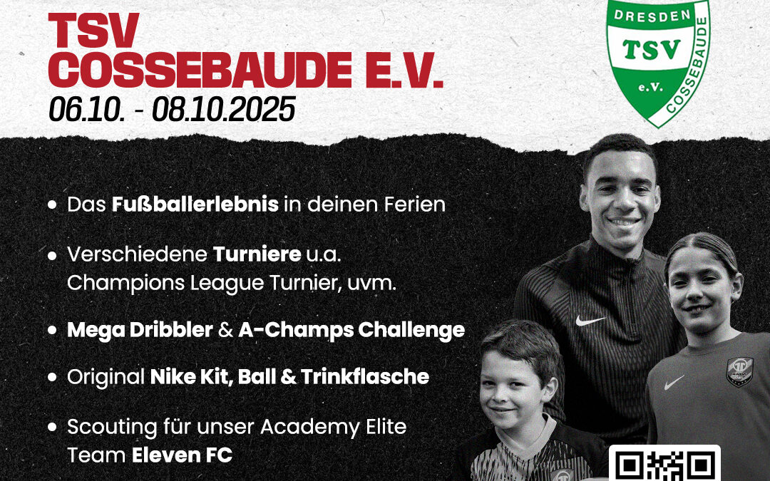 Dreitätiges Fußball-Camp beim TSV Cossebaude – 06.10. – 08.10.2025